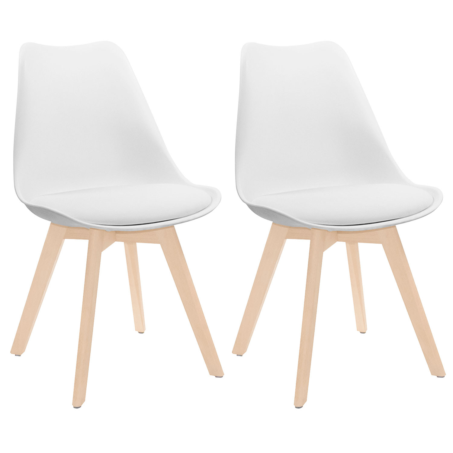 Pack 2 Sillas de Comedor Estilo Nórdico Daria 83x55x48cm Thinia Home Sillas de Comedor 1